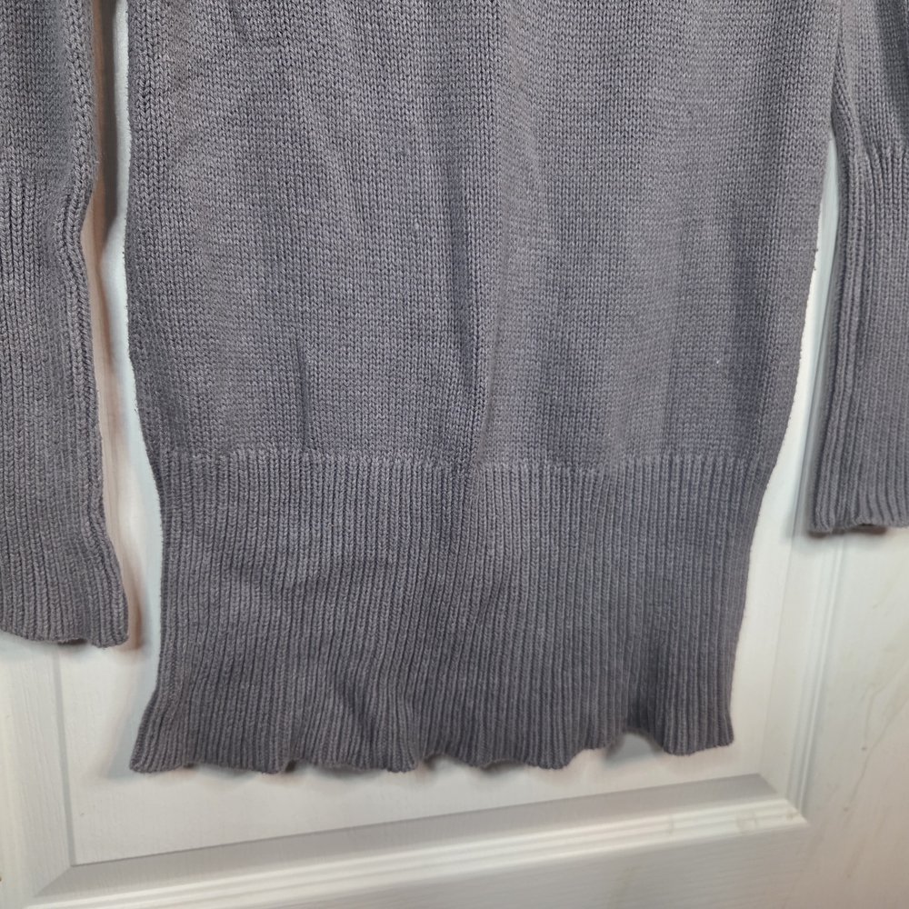 VTG Y2K Guess Charcoal Cowl Neck Sweater Dress Size Med. - Picture 4 of 11